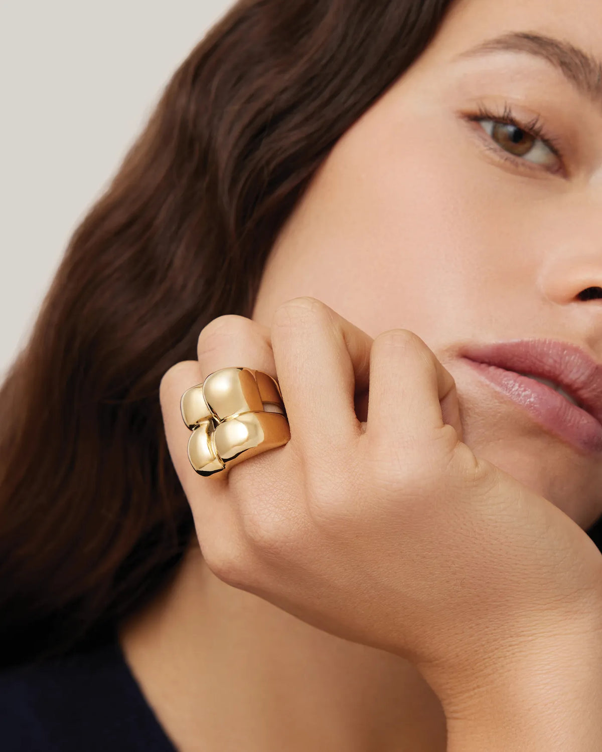 Mega Woven Square Ring