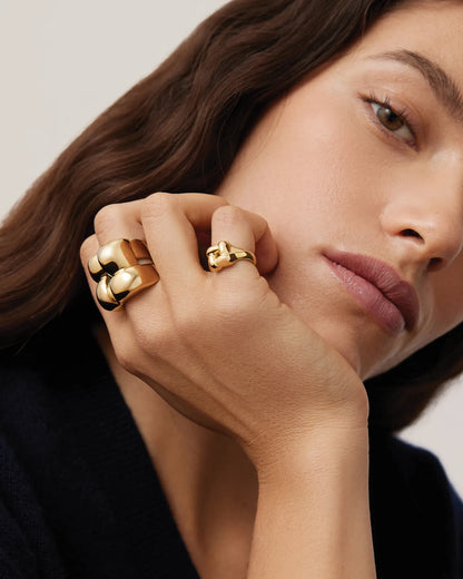 Mega Woven Square Ring