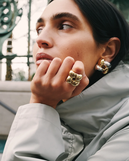 Mega Woven Square Ring