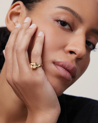 Woven Square Signet Ring