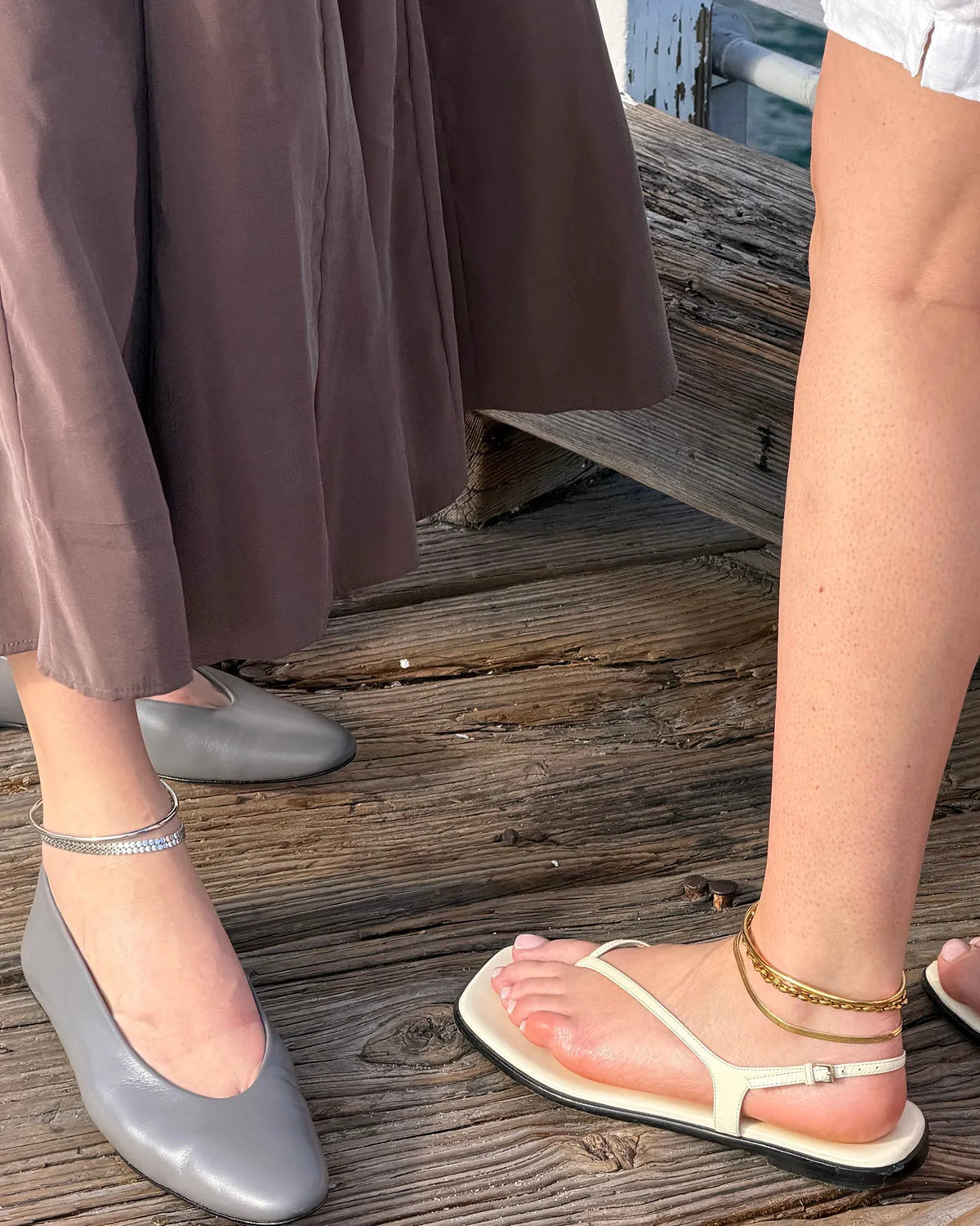 Textured Anklet Stack