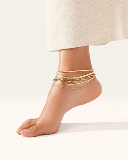 Statement Anklet Stack